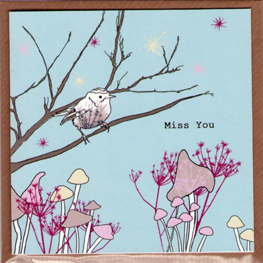 miss you card