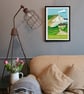 Seven Sisters Seaford travel poster print by Susie West - Image 5