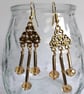 Blue Crystal Dangly Earrings - Image 6