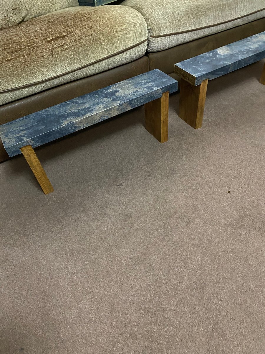 Pair of mini benches 