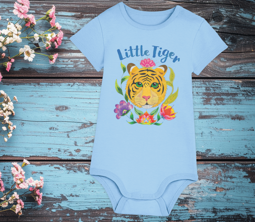 Tiger Babygrow – Blue