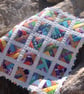 cot quilt    patchwork    '' Rainbow Wishes'' - Image 2