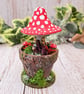 Decorative Mushroom Cottage in a Pot - Image 4