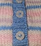 Stripey baby cardigan 0-3 months  - Image 3