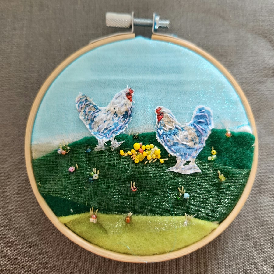 Make Your Own Embroidered Hanging Hoop Wall Art Kit - Hey Chick