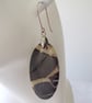Sterling Silver & Septarian Oval Earrings - Image 4