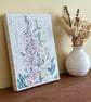 Summer Seconds - Mosaic Floral Art - Foxglove Mosaic Wall Plaque in White - Image 5