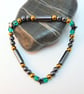 Hematite Star And Emerald Green Glass Bracelet - Handmade In Devon. - Image 9