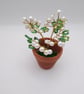 Miniature Beaded Wire Tree Sculpture in Terracotta Pot – Passive Desk Diffuser