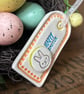 Pottery Easter tag decoration Happy Easter - Image 2