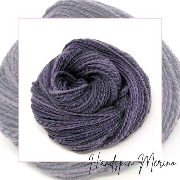 Handspun Yarn Hand Dyed Merino Wool 114g 280yds Knitting Weaving Crochet