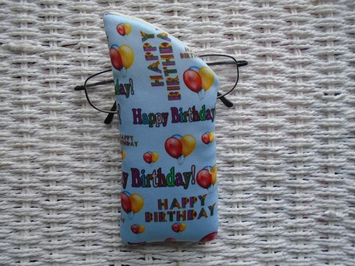 Happy Birthday Glasses Case Lined & Padded 