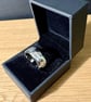 "Catalysis" - Heavy Sterling Silver Ring - 13g - Made To Any Size - 10mm x 3mm