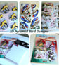 3D Pyramid Booklet of Birds with 7 Images