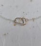 Minimalist 14ct Filled Gold & Sterling Silver Wire Linked Necklace - Image 2
