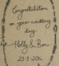 Personalised- Congratulations wedding card - Image 2