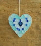 Small blue heart mosaic hanger - Image 2