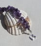 Purple Amethyst Gemstone Chakra Bracelet "Celtic Heather" - Image 6