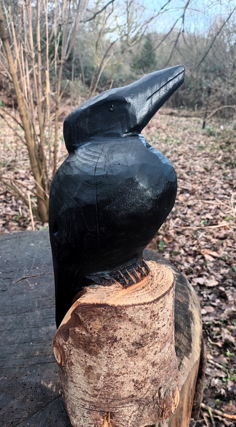 Crow Carving