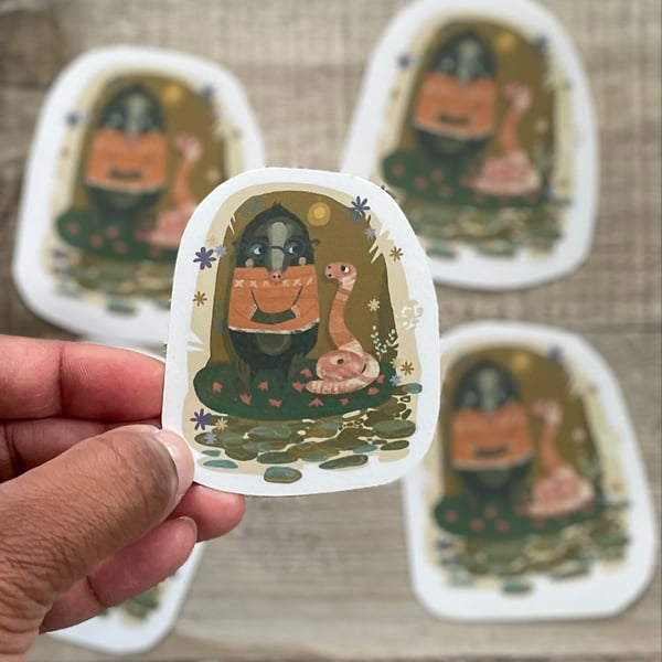 William Mole and Cecil Worm Illustrated Stickers