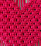 Red Macrame Wall Hanging Boho Heart Decor Handmade Cotton Wall Art. - Image 5