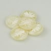 10 x Ivory-Cream Colour, 18mm round button, Floral raised pattern, sewing crafts