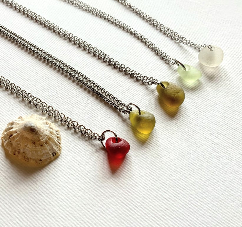 Simple Seaglass Pendants