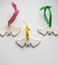 Decorations White Porcelain Petite Bats.. - Image 1