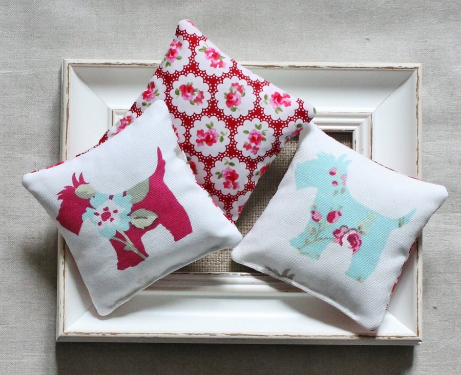 2 x Lavender Bags with Scottie Dog Design