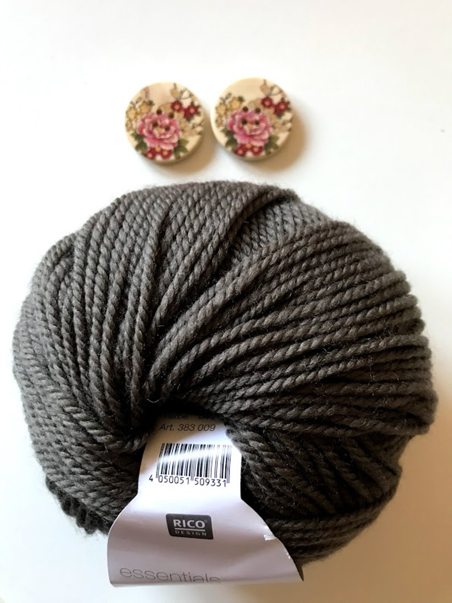 Triple braid headband kit - Knitting, crafts, handmade - Khaki Brown