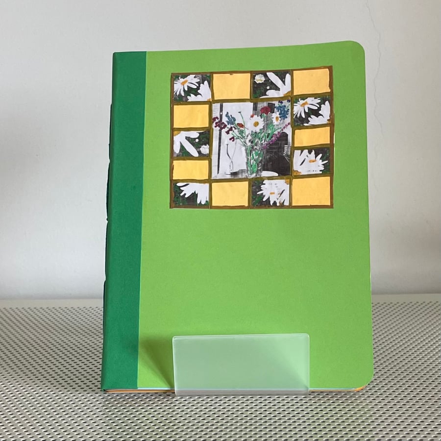 Handmade Rainbow Page Notebook - Light Green 
