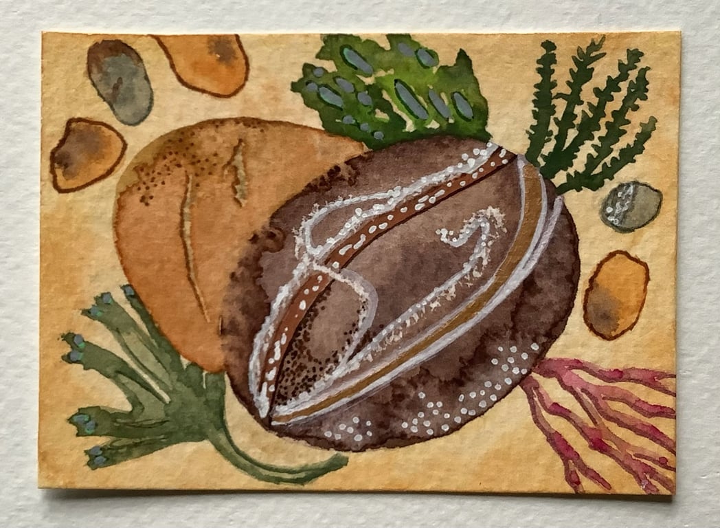 Aceo original beach inspired artwork