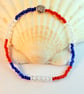 Sparkly Red, White & Blue Coronation Bracelet - Free UK Delivery - Image 6