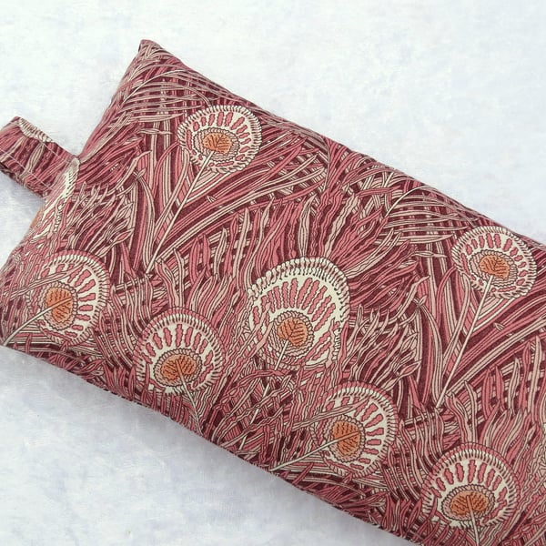 Keyboard wrist support, wrist rest, wrist pillow, made from Liberty Lawn