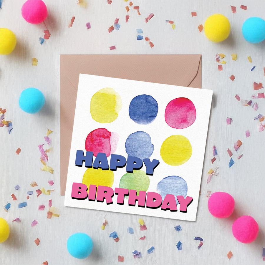 Happy birthday generic blank card