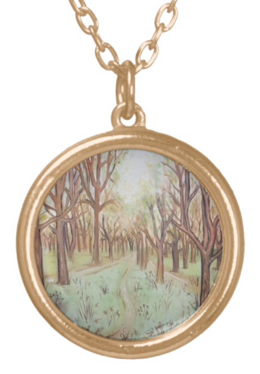 Beautiful Pendant featuring the design ‘Pathway Through The Trees’