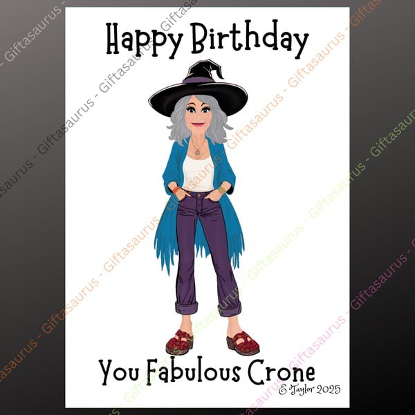 Personalised Birthday Card Plantable Seeded Wiccan Pagan Witch Witchy Gothic