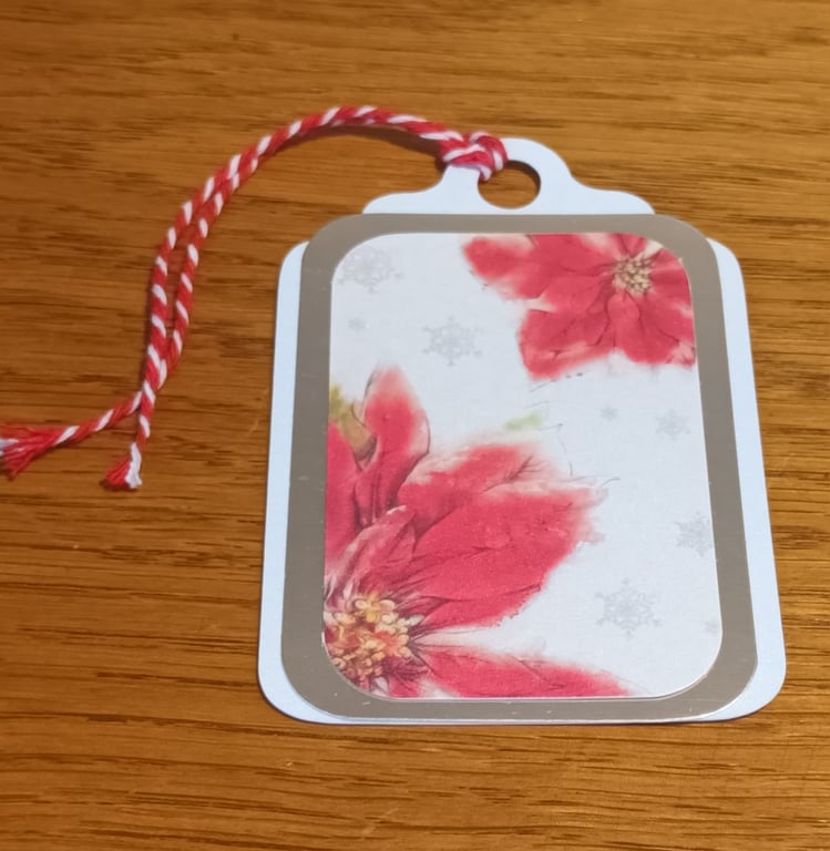 Poinsettia Gift Tag