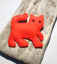 Orange Cat Felt Brooch - UK Free Post - Image 2