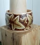 Pyrography ivy leaf wooden bangle  - Image 6