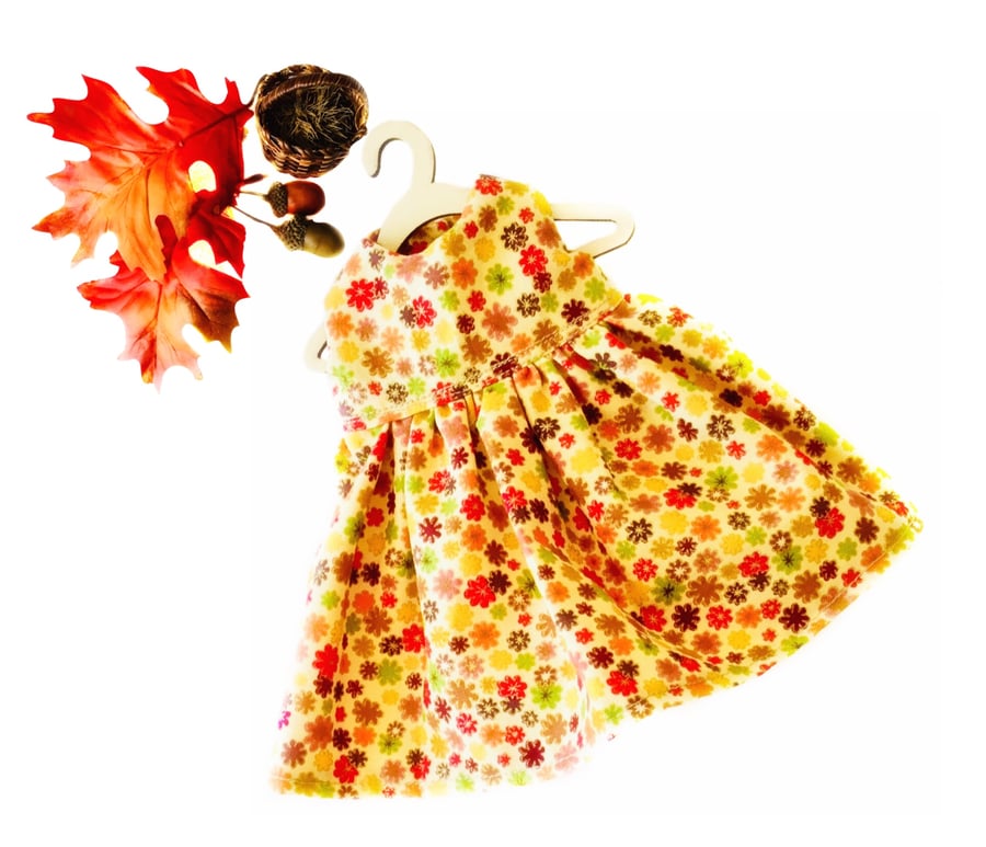Reserved for Dawn - Autumn Flowers Dress