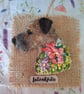 Needle Felted Border Terrier Brooch