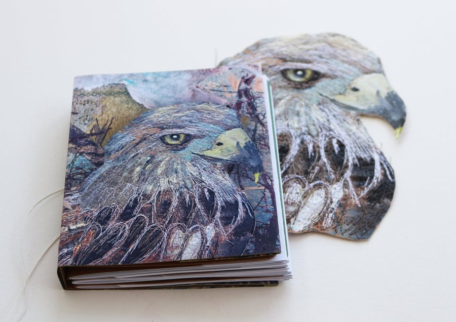 Wood Kite, handmade journal