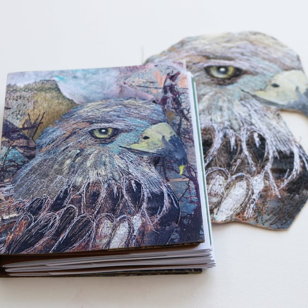 Wood Kite, handmade journal