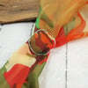 Silver Scarf Ring, Sterling Silver Buckle for Silk Scarf