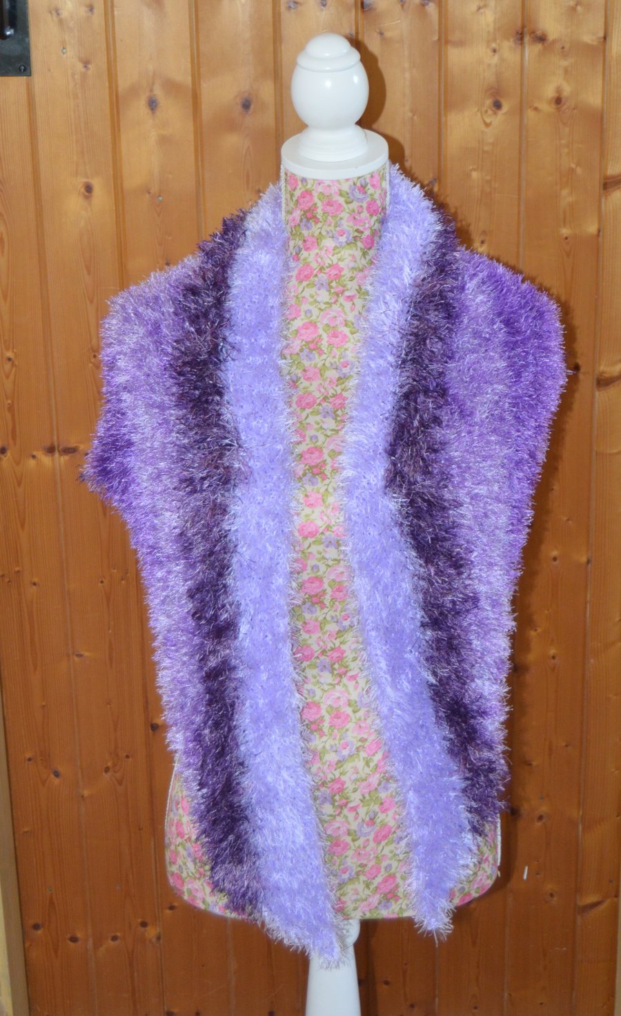 Shawl - wrap - purple delight wrap - fluffy and warm