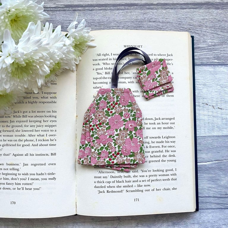 Tea bag bookmark, bookish tea gifts
