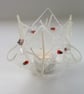 Christmas candle holder, festive tea light, Xmas decor, gift for mum, glass.  - Image 5