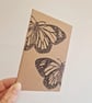 Butterfly Lino Printed Pocket Notebook - Image 5