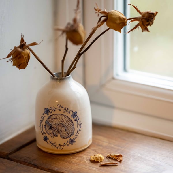 Handmade stoneware vase - in collaboration with House of Hawks